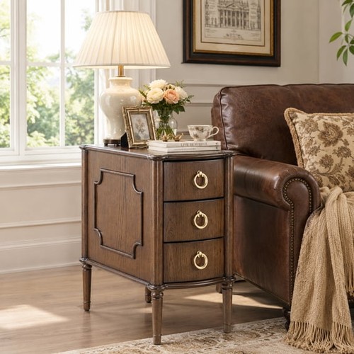 Vintage drawer nightstand - vintage, 3
