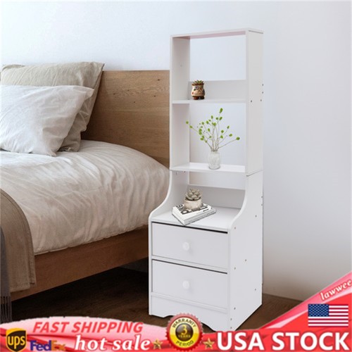 Modern white nightstand tall - modern,