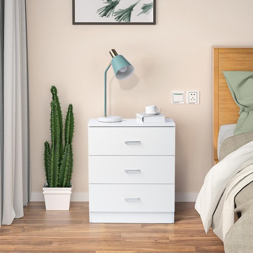 Wooden nightstand with - wooden, 3